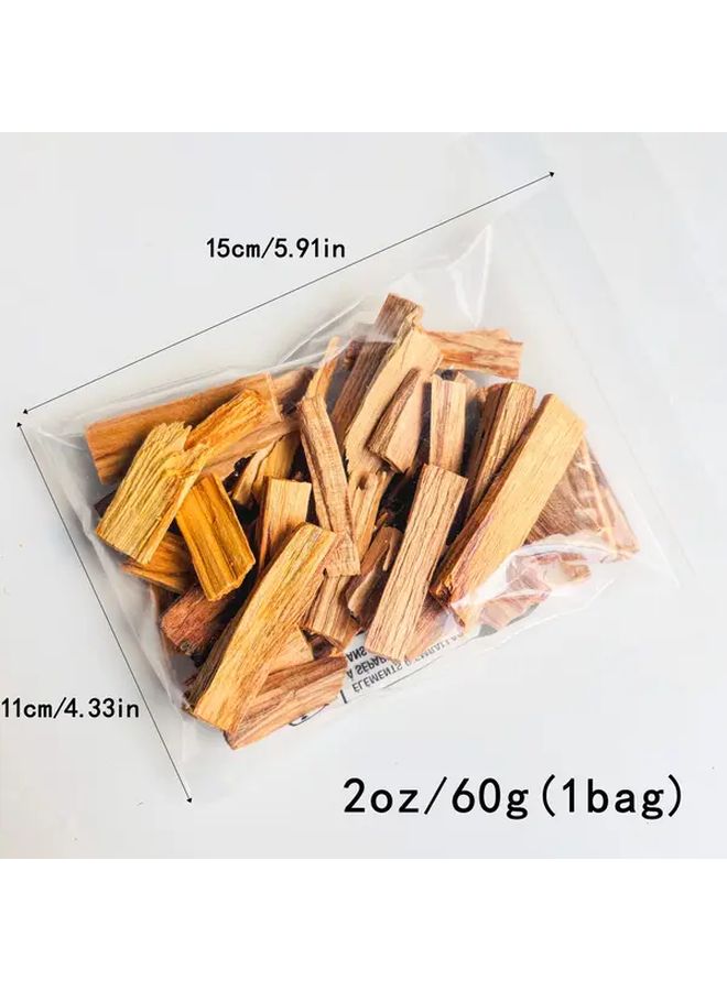 رقائق خشب بالو سانتو العطرية الطبيعية للبخور عطر المنزل 2 أونصة 60 جرام - Image 3